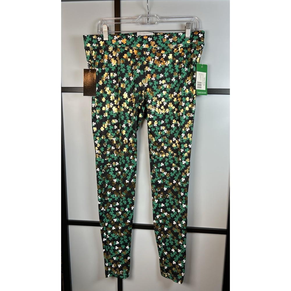 Tipsy Elves St Patrick's Day Clusterluck Midwaisted Leggings Women's L